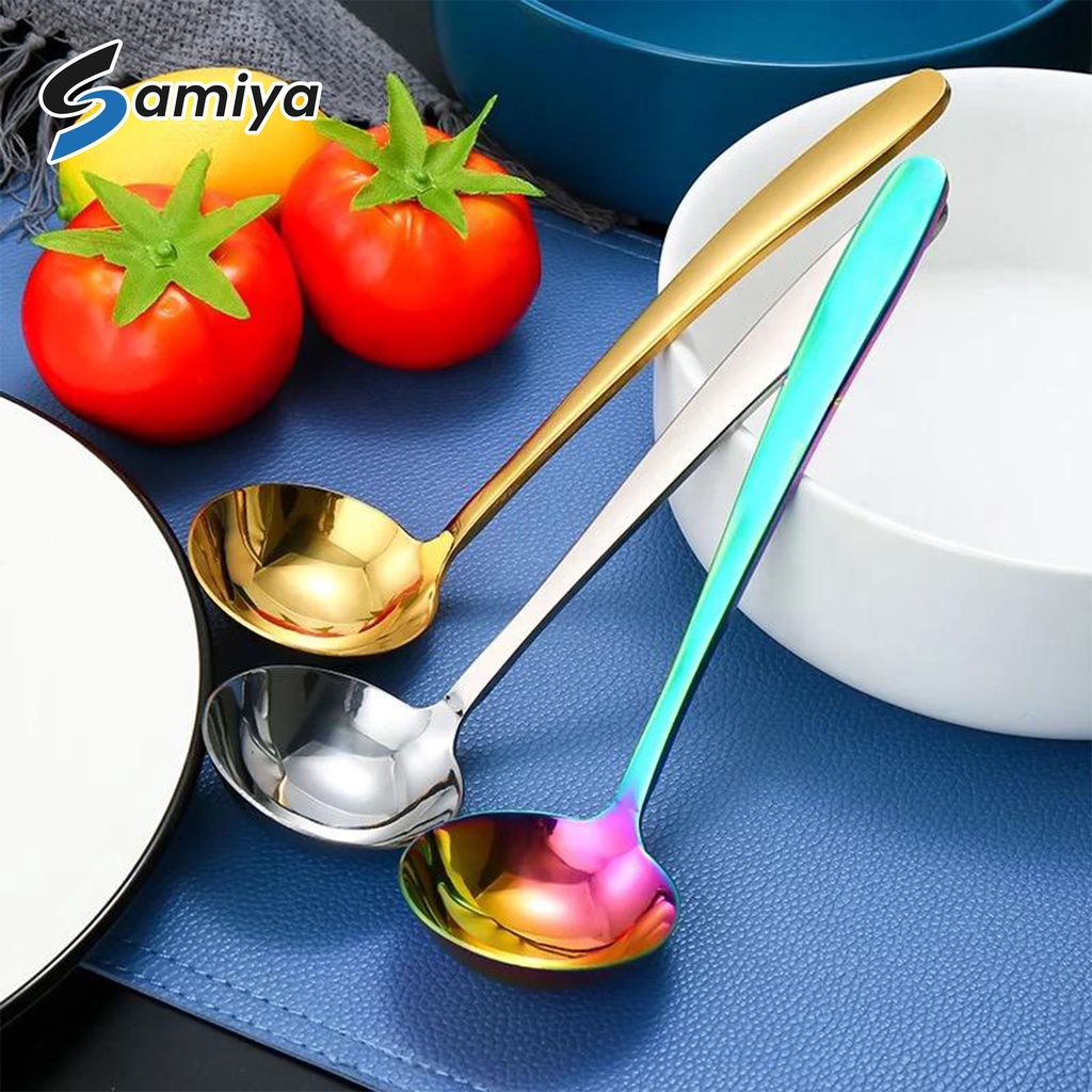 small ladle round spoon soup / sendok bulat sayur kuah sop kecil stainless