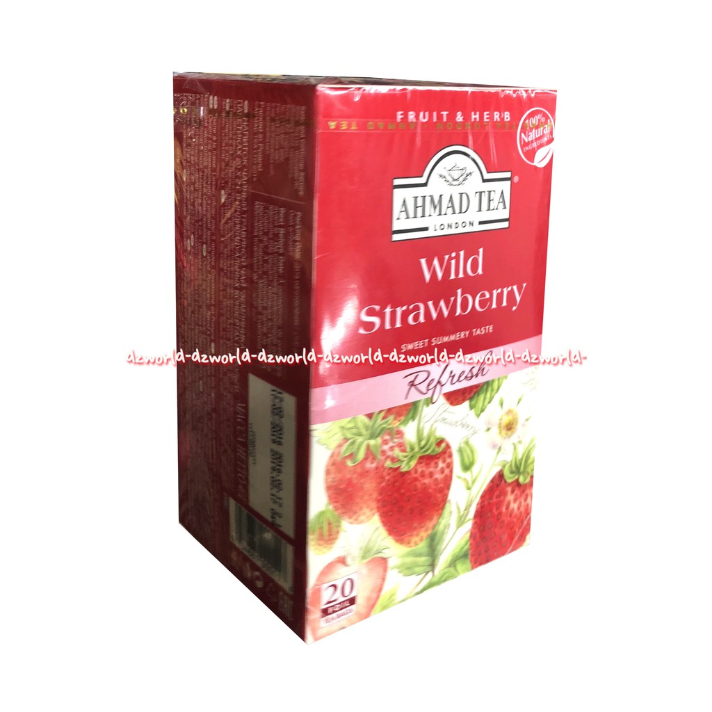 Ahmad Tea Fruit &amp; Herbs Infuision Wild Strawberry 20foil Teh Rasa Buah Stroberi Ahmadtea