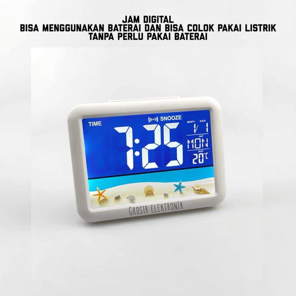 Jam Meja Digital Weker Keren Smart Alarm Clock Souvenir GH-7002