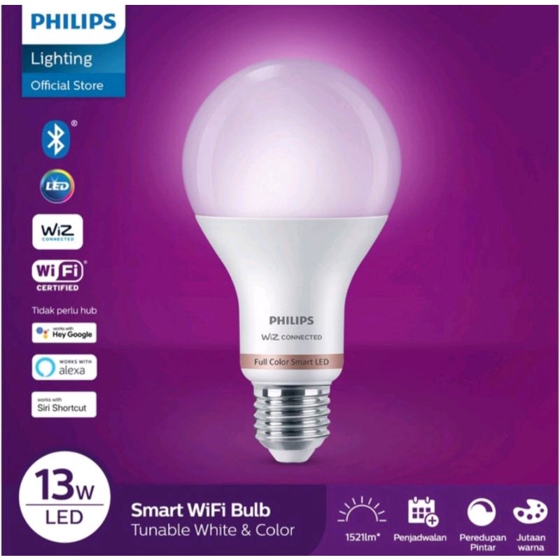 PHILIPS BULB SMART LED WIFI 13watt