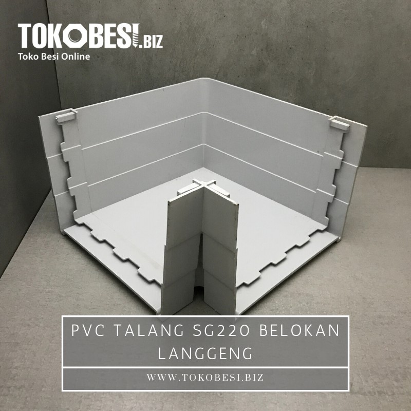 PVC Talang SG220 belokan Langgeng