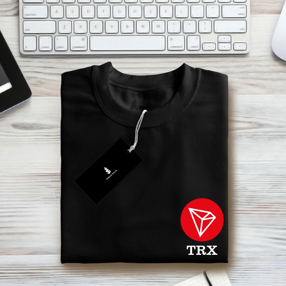 T-shirt Kaos Cryptocurrency "Tron TRX" - Kaos Tron / Kaos Crypto TRX / Tshirt Bitcoin / Kaos Distro