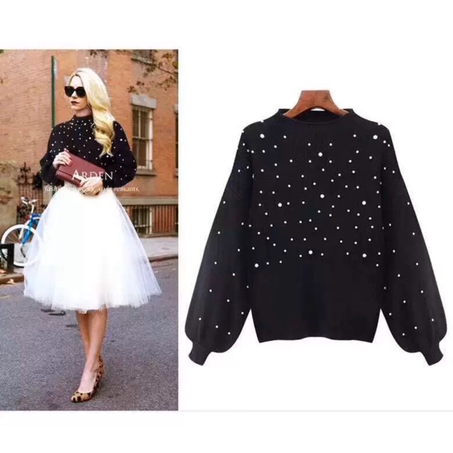 FW B193A3 Sweater Rajut Pearl IMPORT PREMIUM | Sweater Rajut Mutiara Premium Import