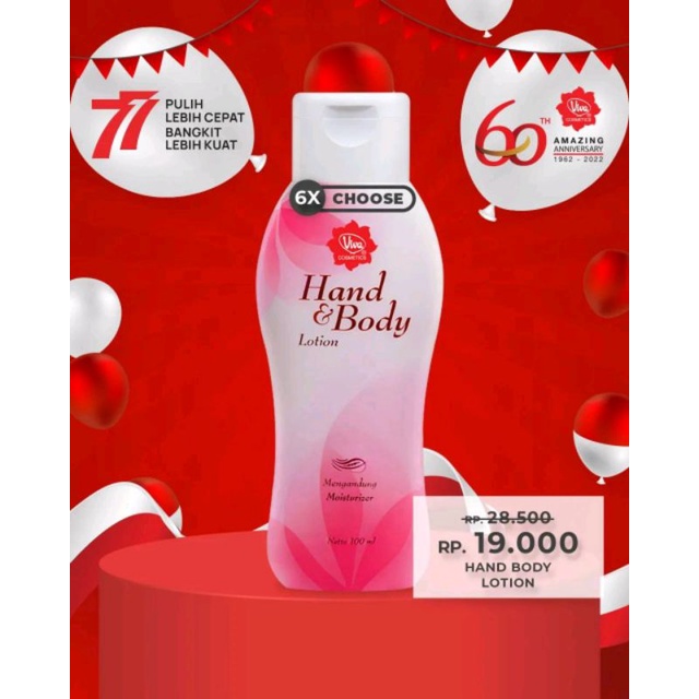 Paket 6 Hand body lotion