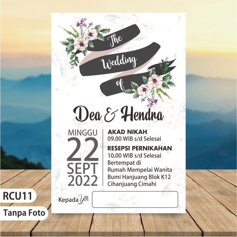 Undangan Kecil / Undangan Kopi / Punjungan