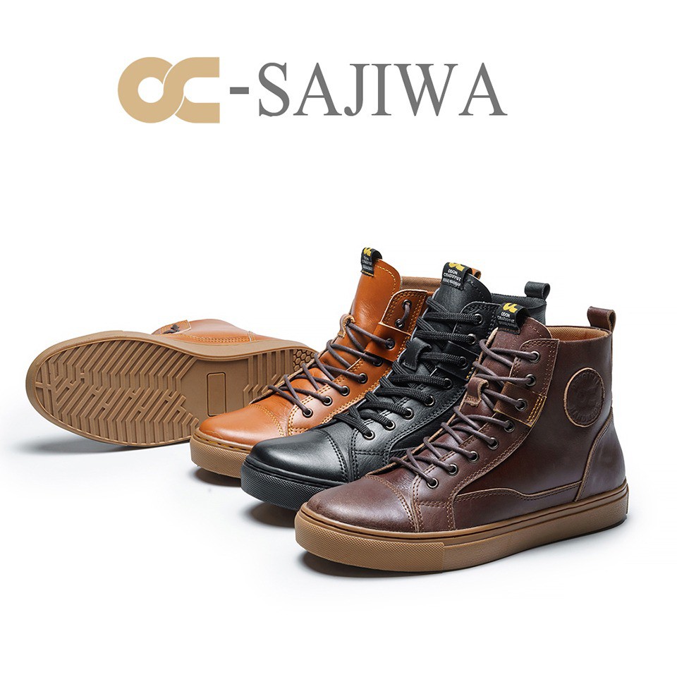 SEPATU BOOT FULL KULIT OC-SAJIWA