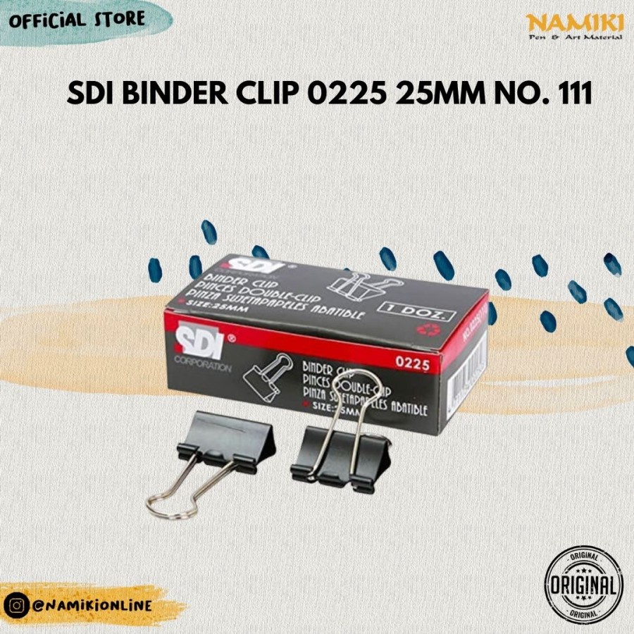 

SDI Binder Clip 0225 25mm No. 111