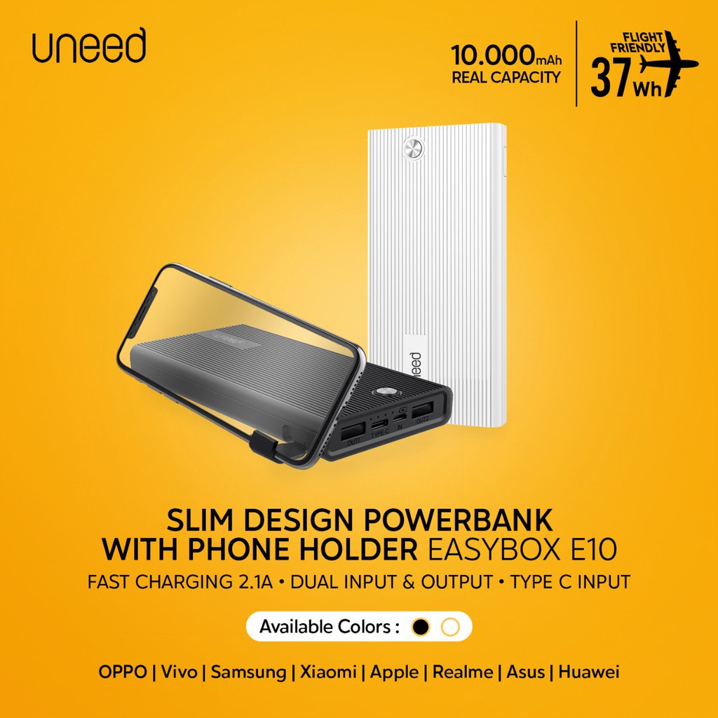 Power Bank Fast Charging Terbaik Bisa COD Murah Terbaru Terlaris A8O9 PROMO Mini UNEED Powerbank 100