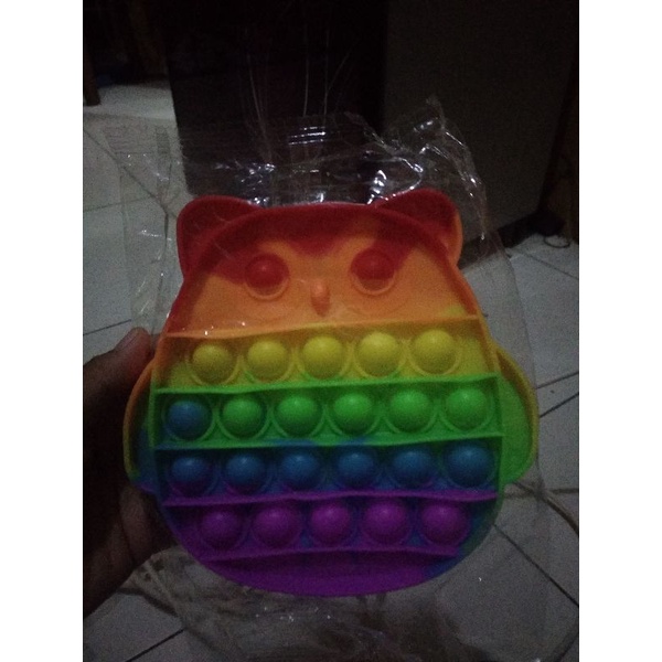 POP IT MAINAN ANAK VIRAL | DIAMETER 11-12 CM-Burung hantu