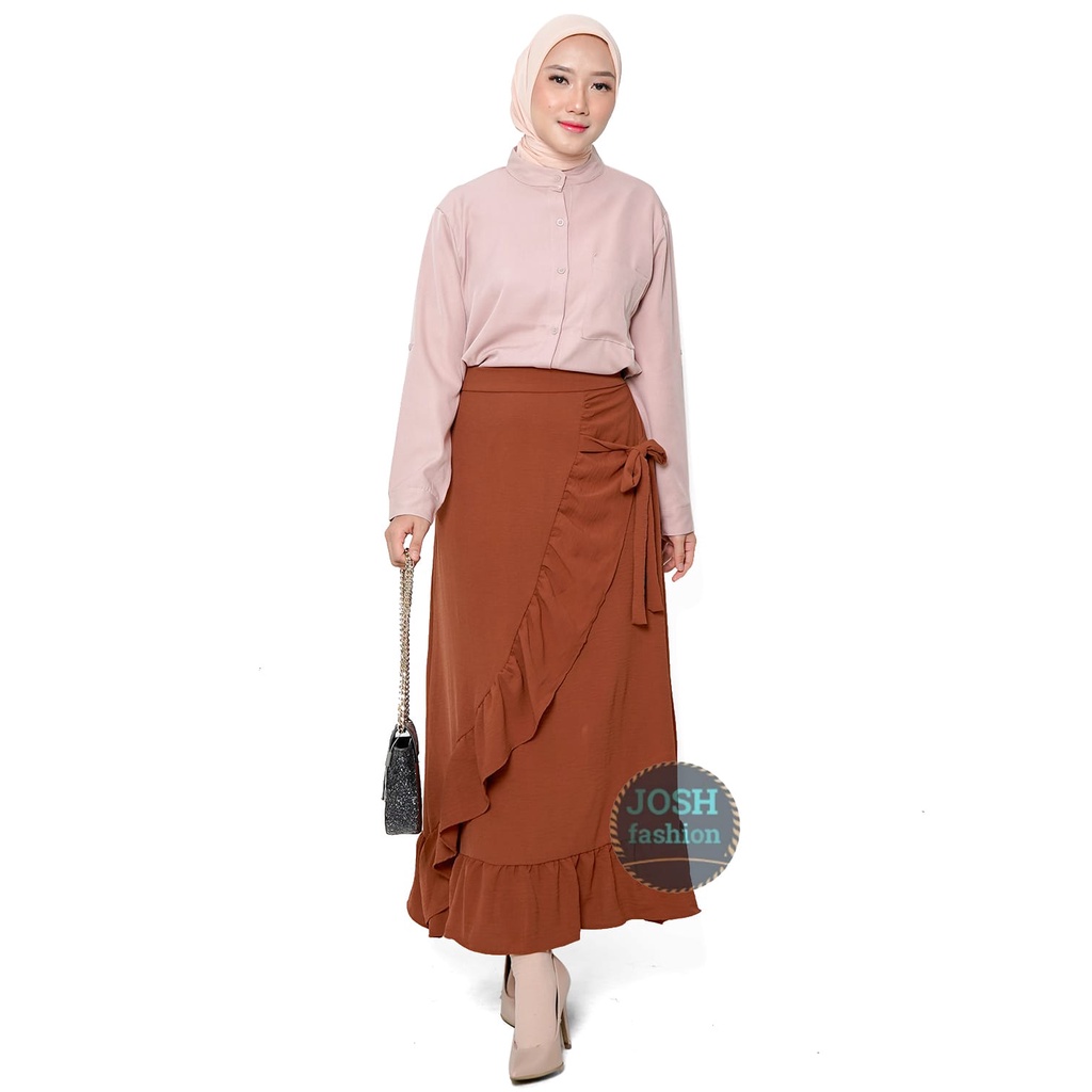 lesley skirt//rok skirt rumbay//rok rempel wanita//rok fashion cringcle premium