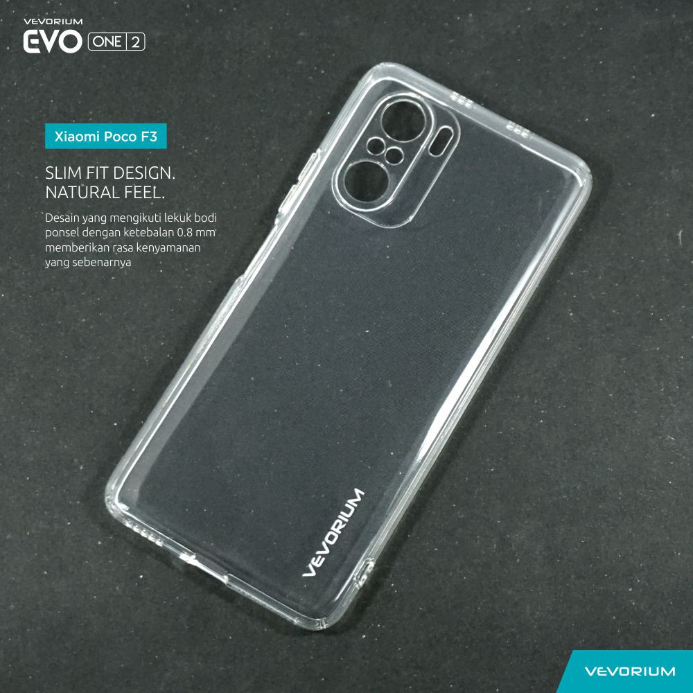 VEVORIUM EVO ONE Xiaomi Poco F3 Pocophone F3 Clear Soft Case Bening Softcase