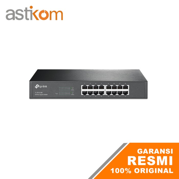 TP-Link Switch 16 Port Gigabit 100/1000 (TL-SG1016D) | By Astikom