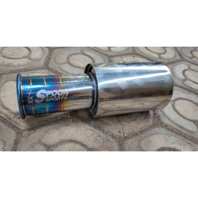 Knalpot mobil spoon bass bulat