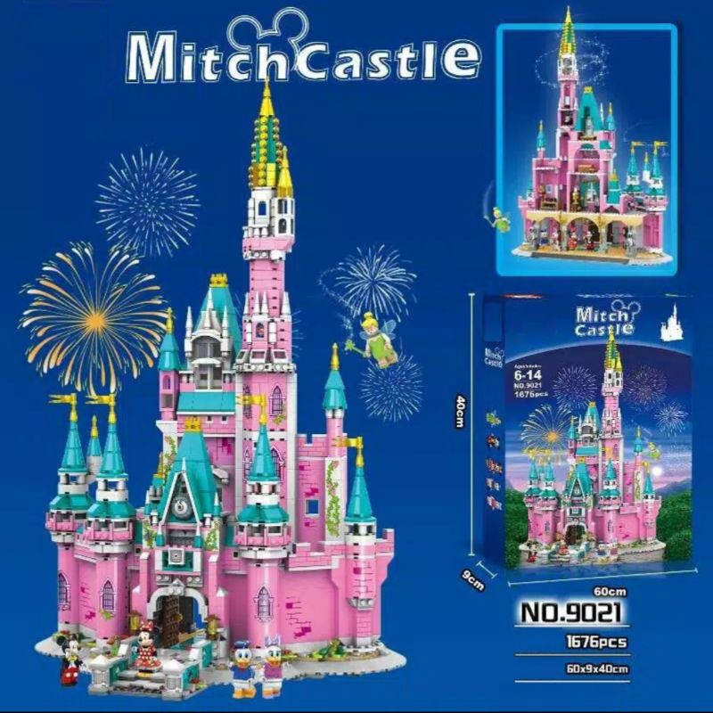 LEGO MAINAN DISNEY Castle Compatible Lego