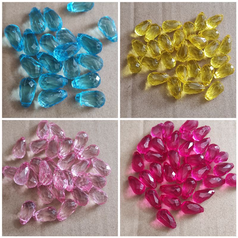 24pcs tetes besar bening