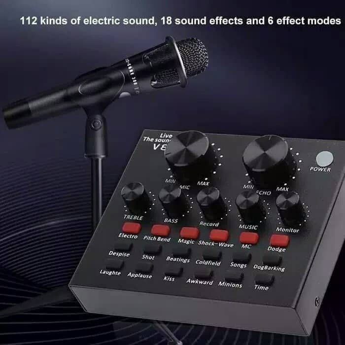 Sound card V8 Mixer SoundCard V8 MIXER Audio USB External Soundcard