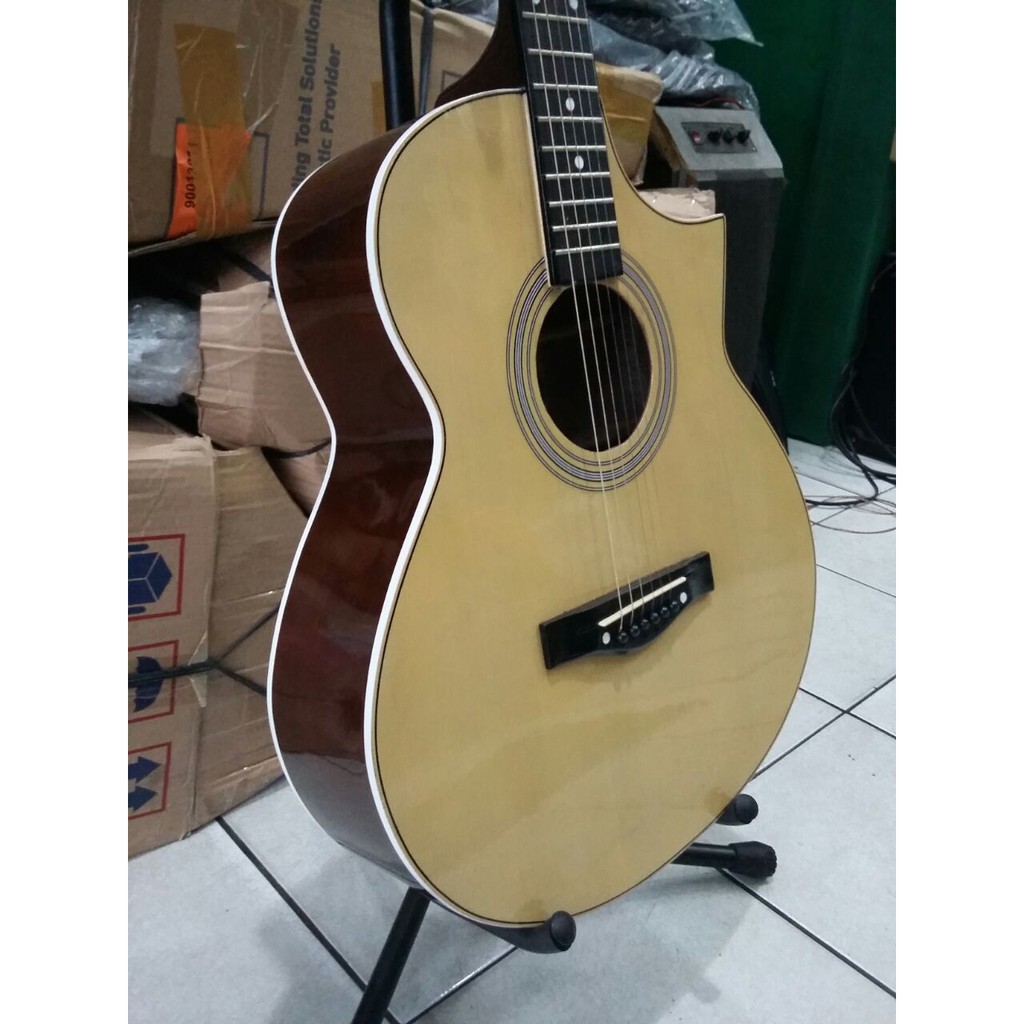 Gitar Akustik Merk Ibanez Merk Natural Jumbo Sunkay Trusrod Jakarta Murah