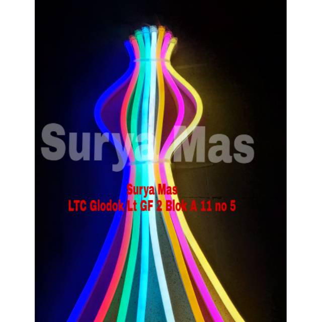 Lampu Led Strip Selang Susu Neon Flexible 12 V 12 Volt dekorasi hias