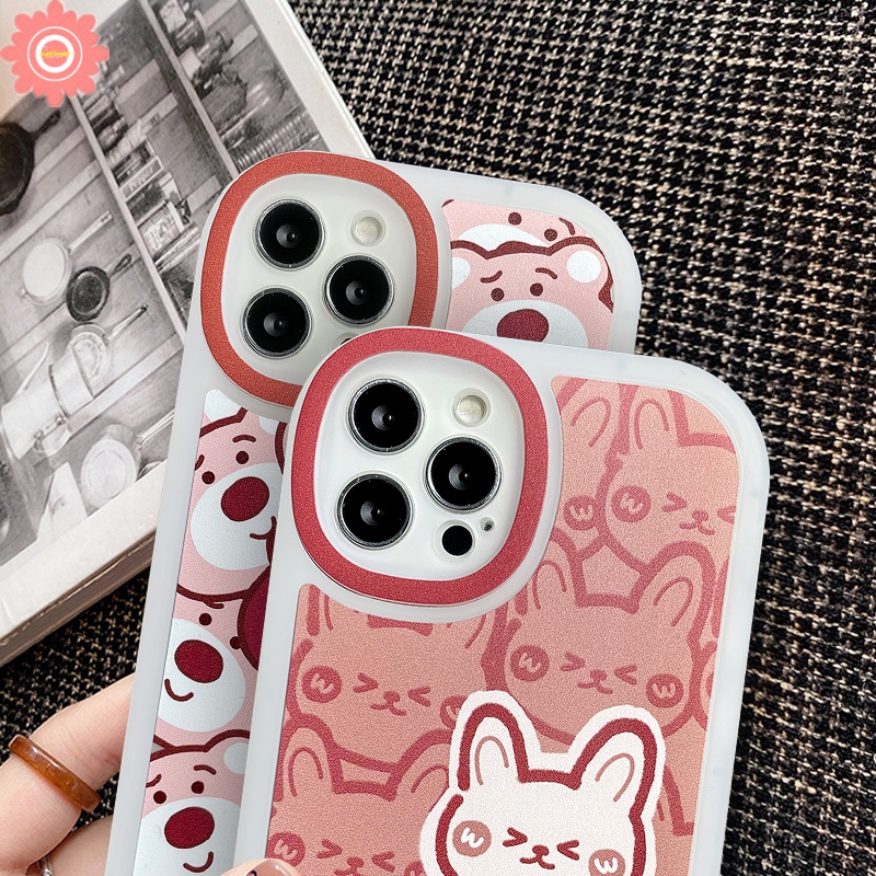 Soft Case TPU Motif Beruang / Kelinci Untuk Xiaomi Redmi 10 9 9A 10C 9C 9T Note 11 9 8 10 10S 10 Pro Max Plus Mi POCO M3 X3 Pro