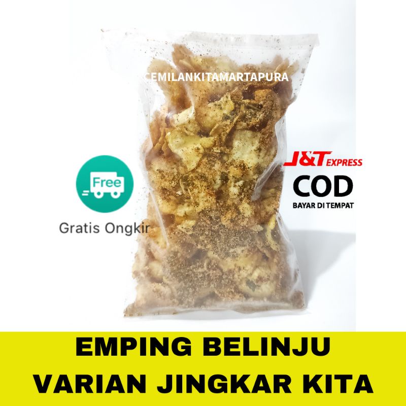 EMPING BELINJO KITA | CEMILAN BELINJU PEDAS | BELINJO ASIN | MELINJO CEMILAN KEKINIAN DAUN JERUK PURUT KITA