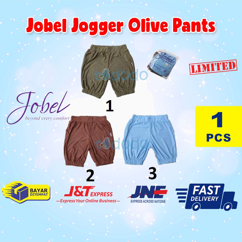 Celana Jogger Bayi Anak Laki Laki 0-6 Tahun Jobel Jogger Olive Pants 1pcs