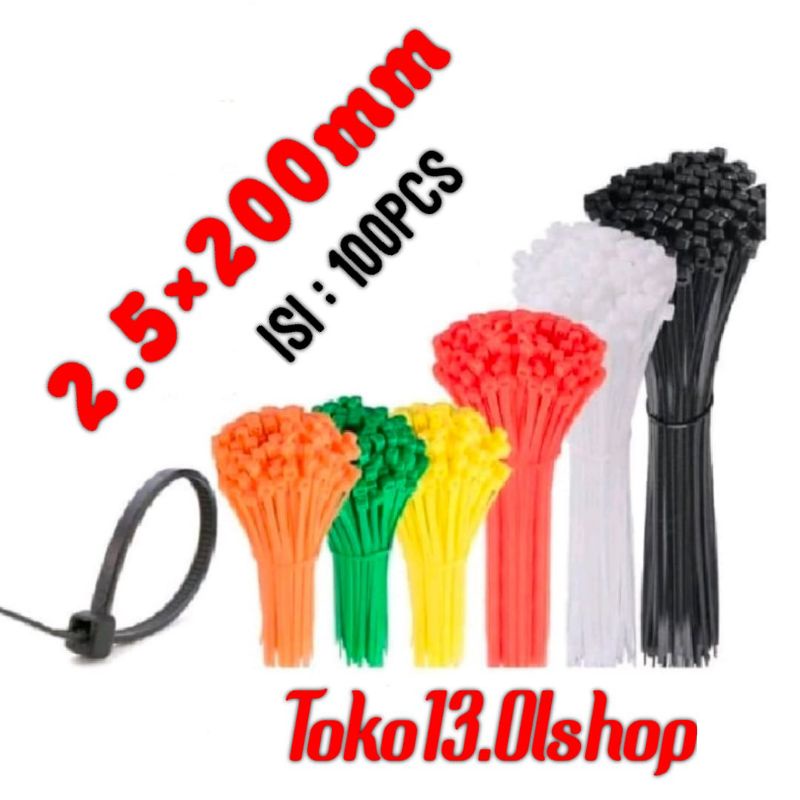 BEST Cable Ties 20CM/ Kabel Tis 20CM MURAH TALI RIPET rifet 2.5x200mm⭐Toko13⭐