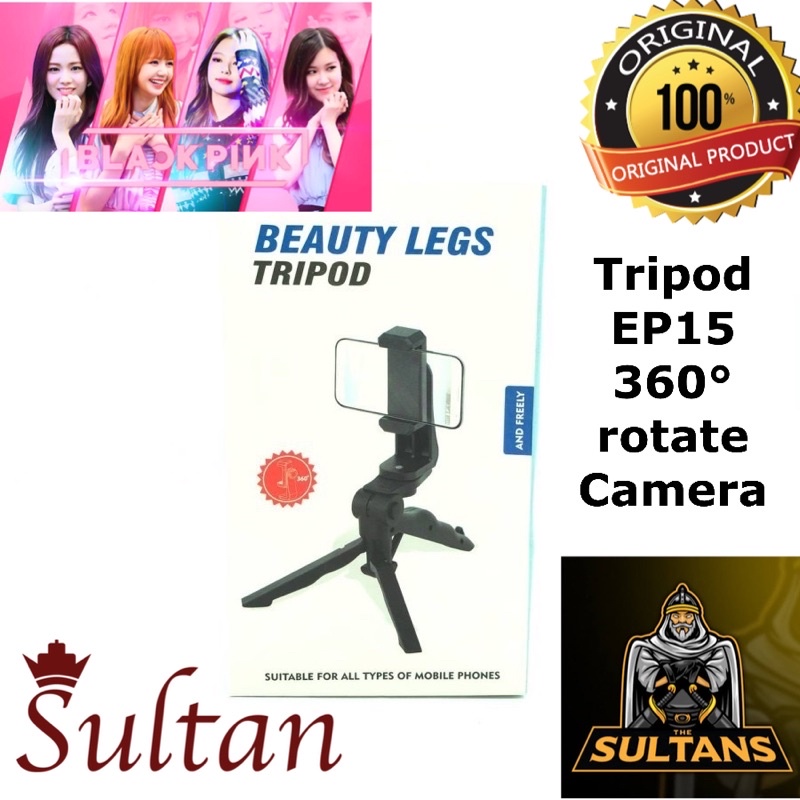 GROSIR TRIPOD BEAUTY LEGS EP15 360° ORIGINAL ROTATE CAMERA SEKOLAH ONLINE