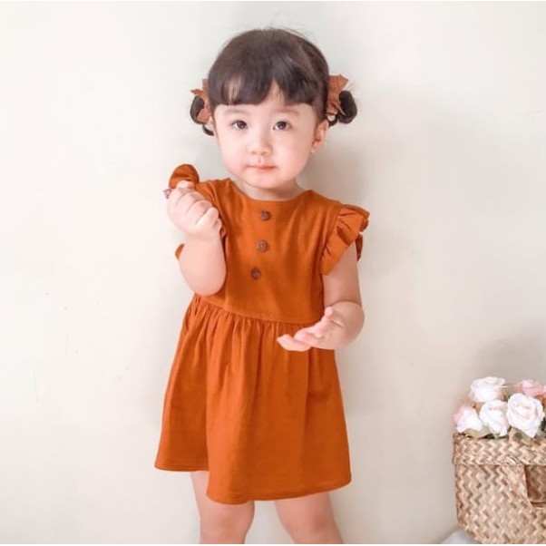 TokoMilkan - Dress Anak Perempuan SHAKILA Dress Anak Bahan Toyobo | Dress Anak Cewek Umur 1 - 6 Tahun