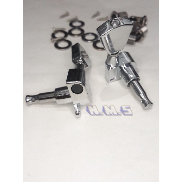 Driyer tuner tuning peg tuning key tuning machine Grover Model Tulip Pemutar Senar Gitar Akustik 1 Set