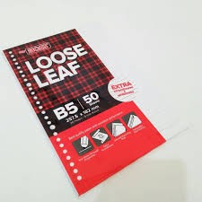 

Loose Leaf B5 50 Lembar Paperline / BIGBOSS / ISI REFILL KERTAS FILE +