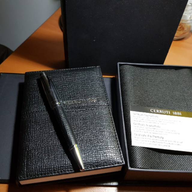 

Note book agenda pulpen ballpoint cerruti