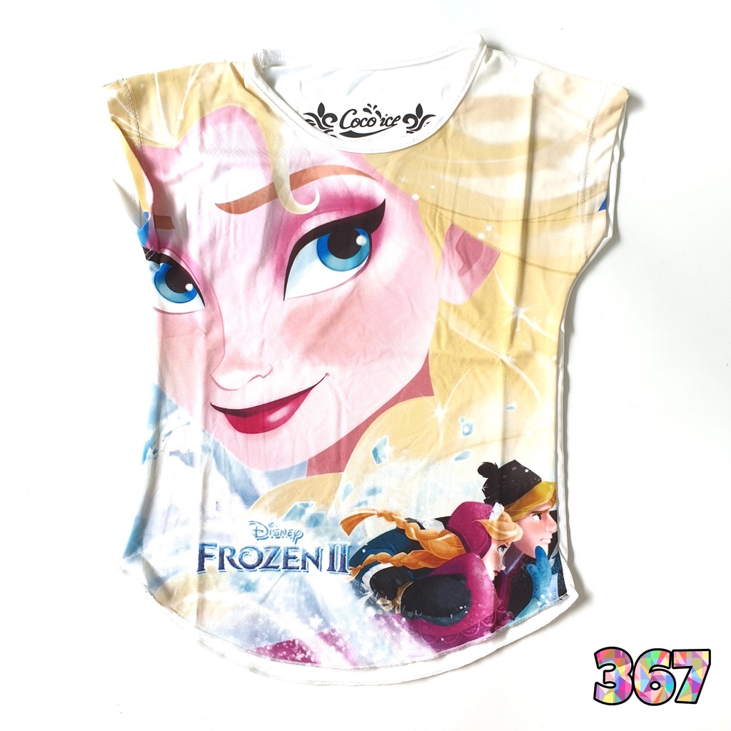 Kaos Anak Perempuan Coco Ice Frozen