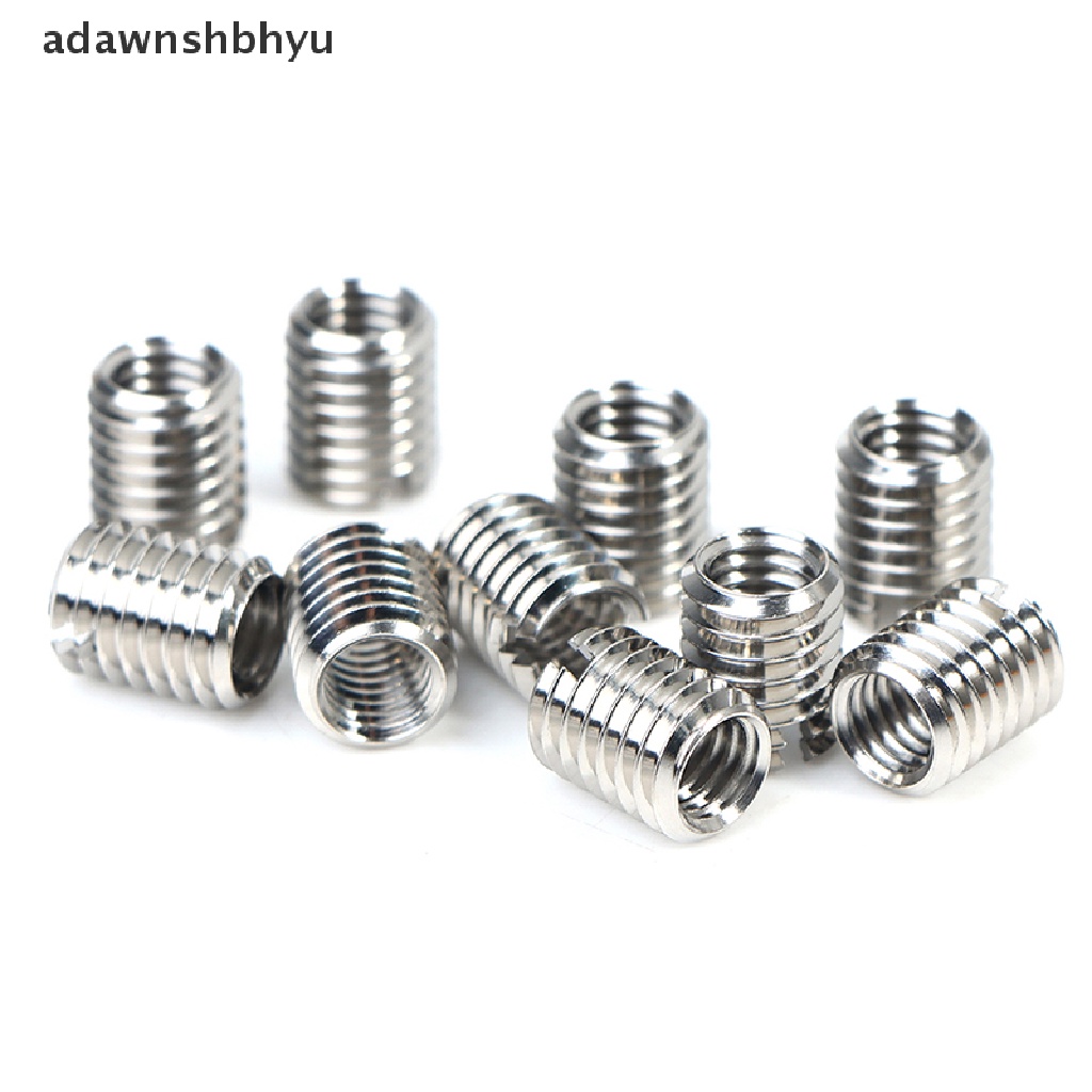 Adawnshbhyu 10PCS Adapter Drat Stainless Steel Perubah M8 8mm Male To M6 6mm Female
