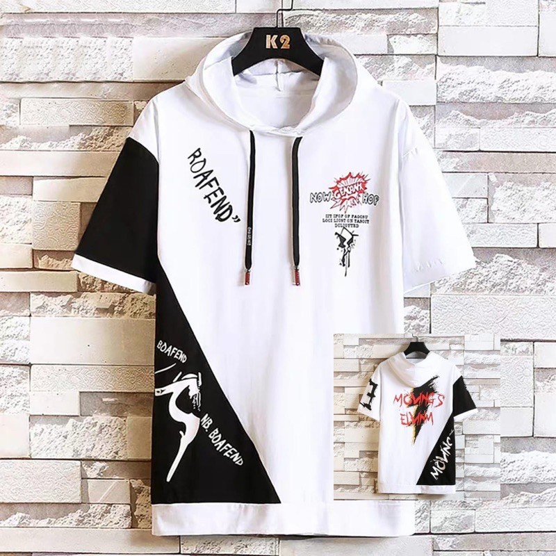 SWEATER HOODIE NEFA PRIA LENGAN PENDEK HODIE SWETER COWOK FASHION KEKINIAN DISTRO