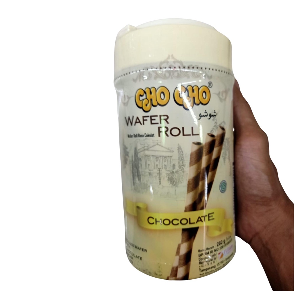 

Cho cho Wafer Roll 260gr Rasa Chocolate Coklat BIskuit Kue Roti Kering