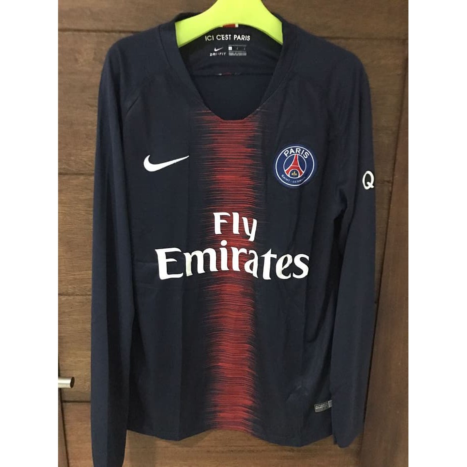 LS JERSEY BOLA PSG HOME LONG SLEEVE 2018 2019 GRADE ORI