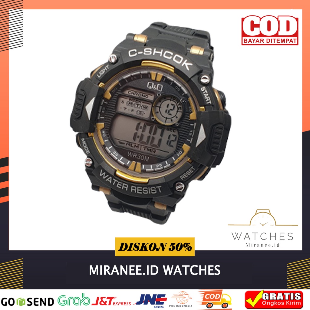 Jam Tangan Pria Digital Tahan Air Sport C-Shock Water resistance bisa bayar di tempat