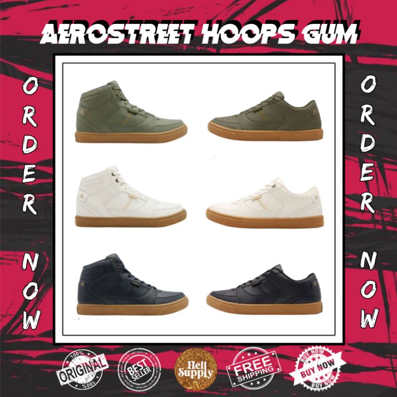 Sepatu Aerostreet Hoops Gum Low / Hoops Gum Series (100% ORIGINAL)
