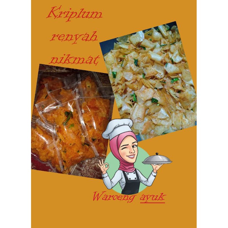 

Keripik lumpia kriplum Balado pedas kemasan pouch 50gram murah meriah