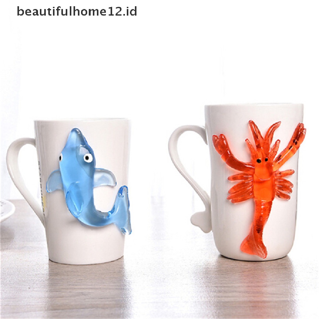 【beautifulhome12.id】 Soft Material Decompression Starfish Octopus Shark Kids Sticky Marine Animal Toy .