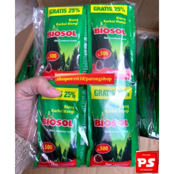 Biosol Karbol Wangi Sachet  isi 24pcs / kemasan renceng