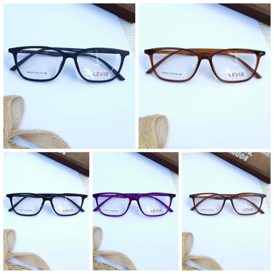 kacamata frame lvs wanita dan pria 8007 TR90 size 52-16-146