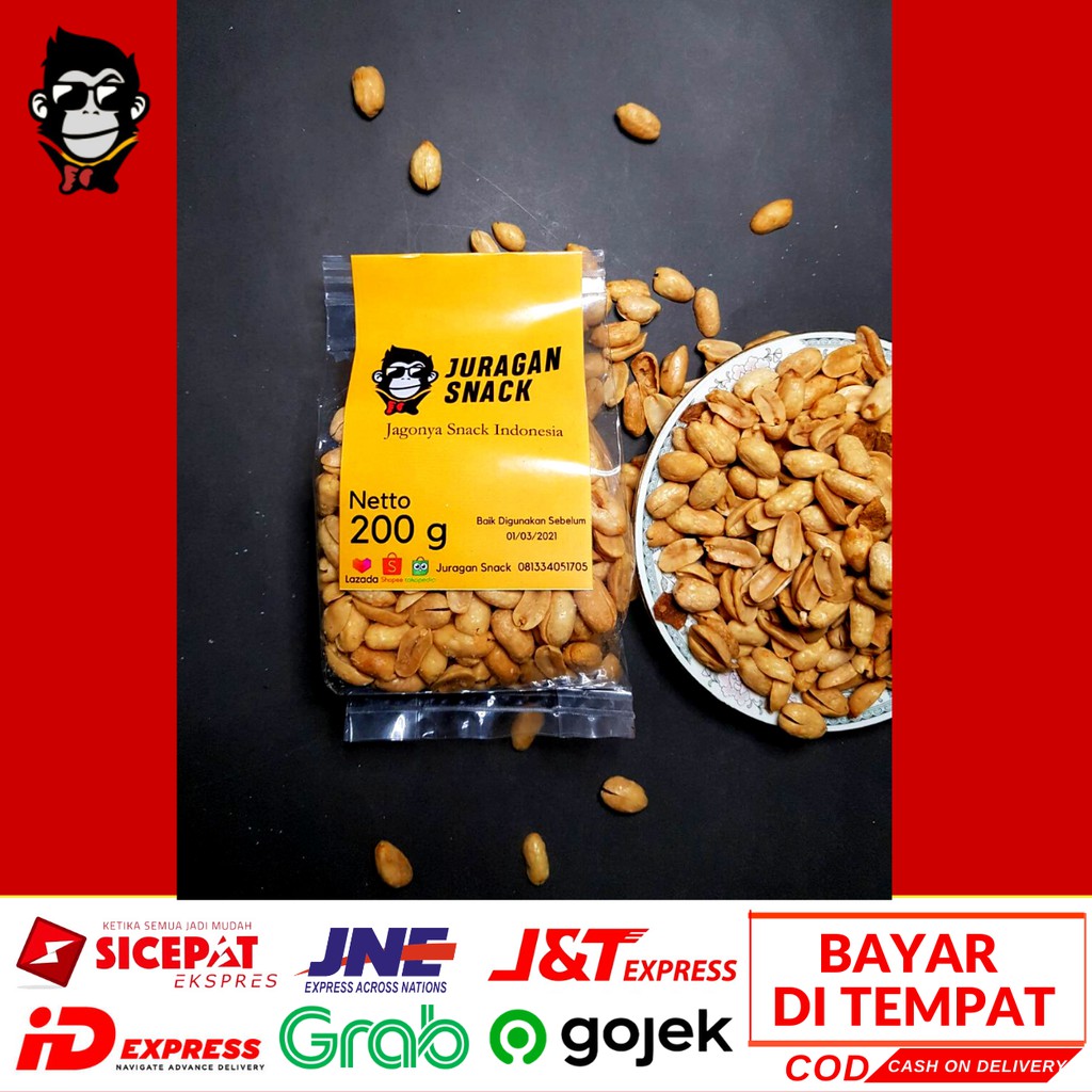 

KACANG BALI 200 g Makanan Ringan Jajanan Camilan Snack Kacang Bali Manis Gurih 200 g