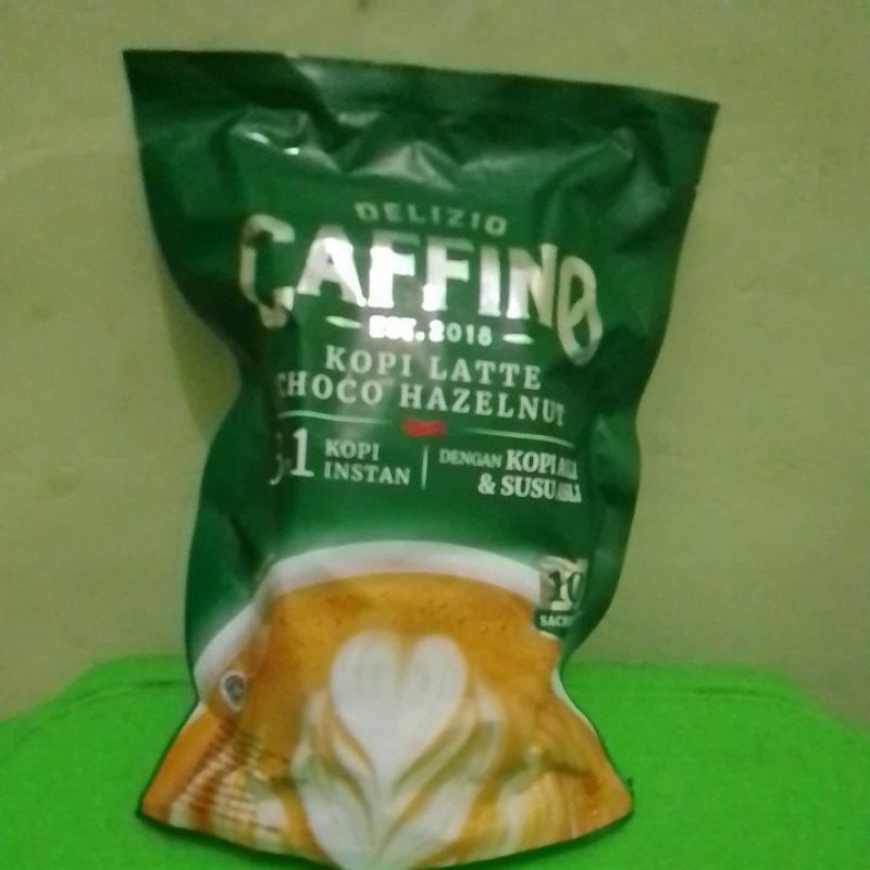 

CAFFINO kopi latte choco hazelnut isi 10 sachet