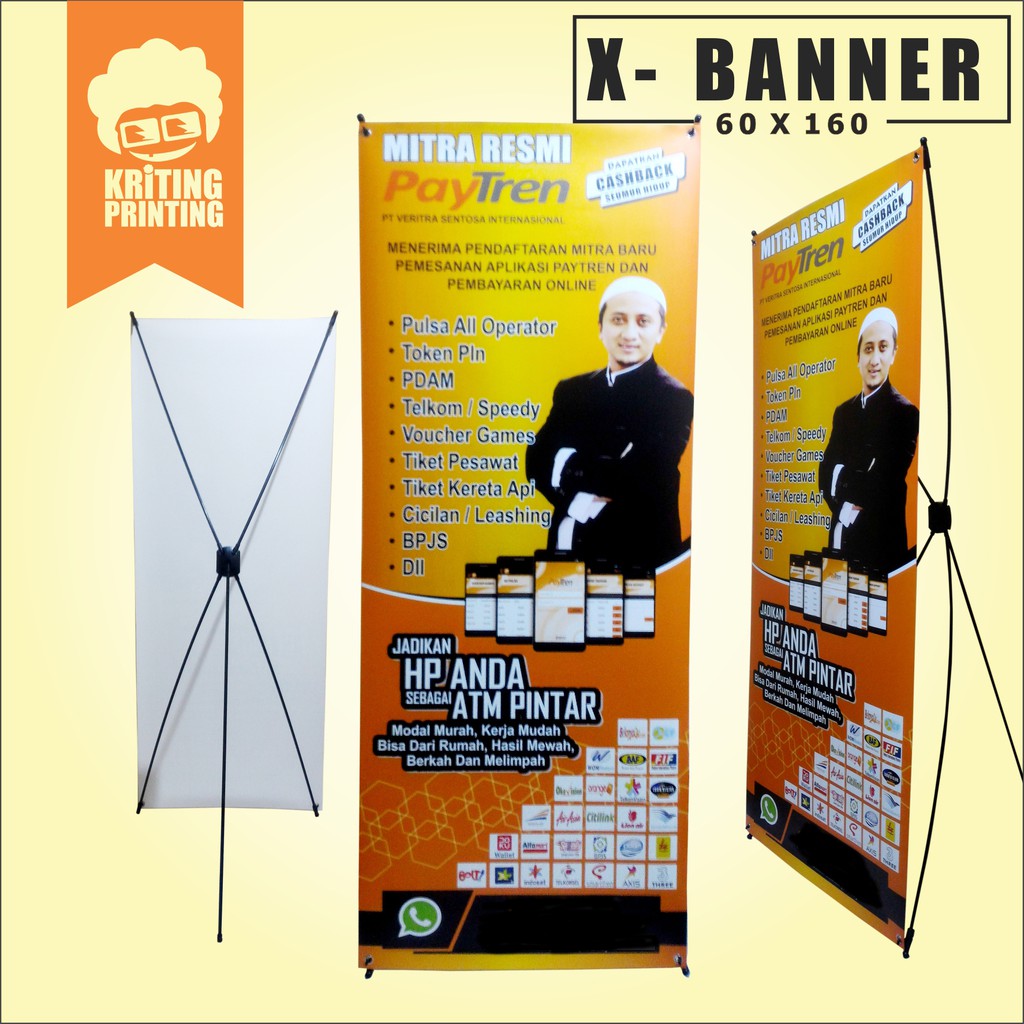 Jual Cetak X Banner Ukuran 60x160 Cm Shopee Indonesia 6303