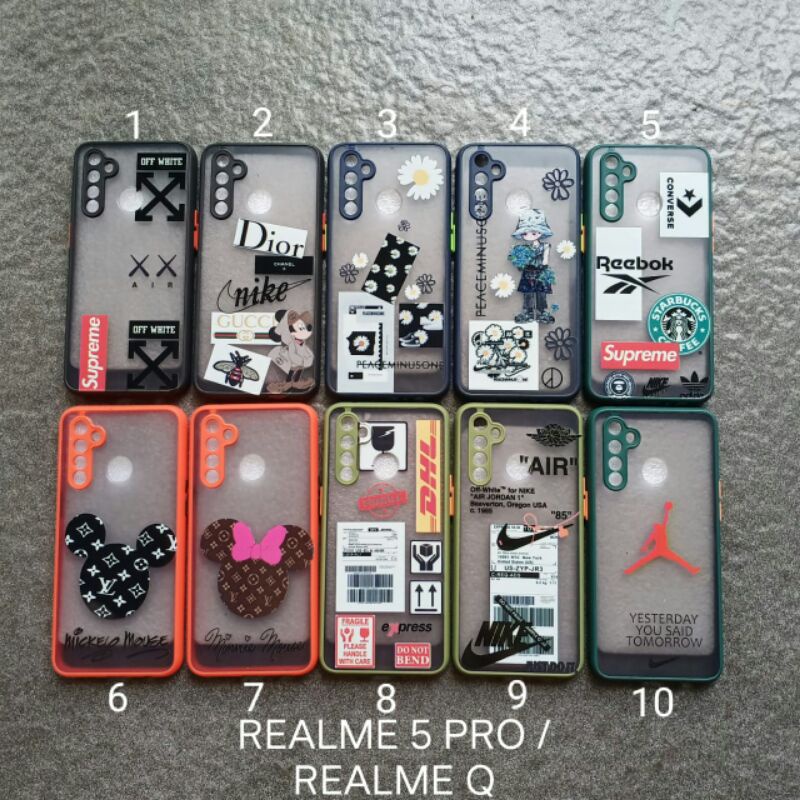 Soft Case Realme 5 pro . Realme 5Q motif gambar cewek softcase silikon softshell silicon