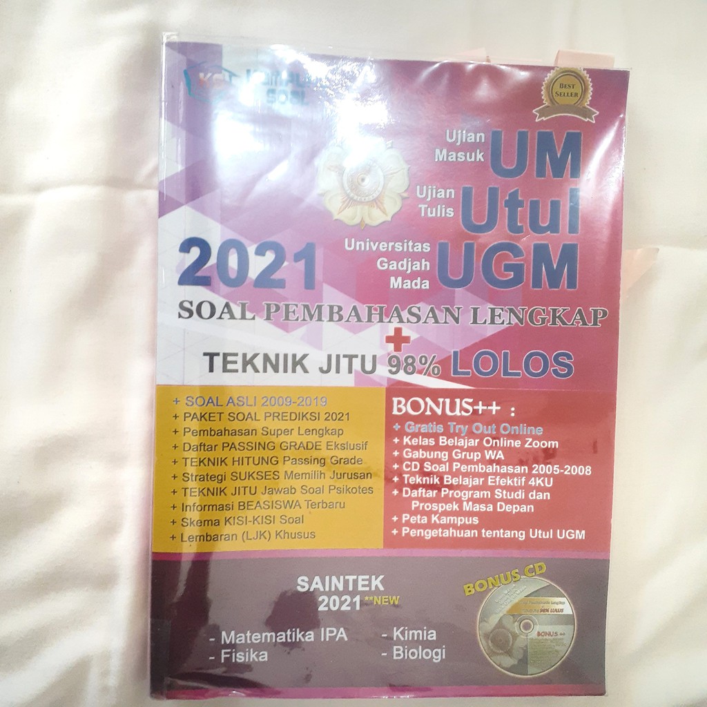 Buku Preloved UTUL UGM 2021 SAINTEK Kampung Soal