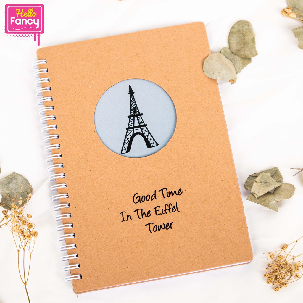 

Premium Notebook A5 Line Paris / Notebook Coklat / Notebook Paris