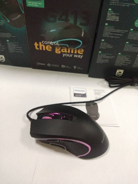 Philips G413 Gaming Mouse RGB with Ambiglow Free Hand Spray