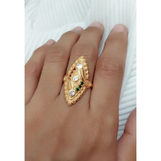 Cincin Bunga Kendari Dubai. yaxiya .perhiasan wanita-I